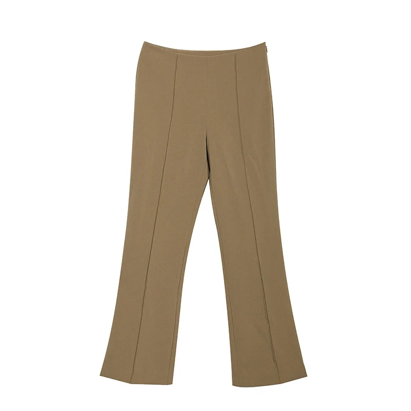 

Брюки-клеш Slim Fit с микроэластичной тканью DK633, женские модные повседневные брюки, осенняя коллекция, премиум-одежда для женщин