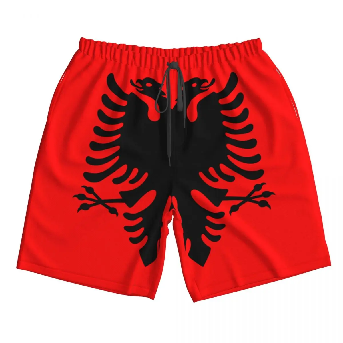 Men's Albania Flag Albanian Fans Beach Pants Shorts Surfing M-2XL Polyester Swimwear Running