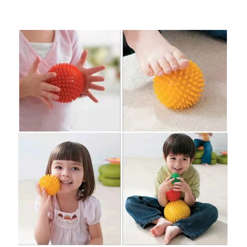 1pcs Durable PVC Spiky Massage Ball Trigger Point Sport Fitness Hand Foot  Plantar Fasciitis Reliever