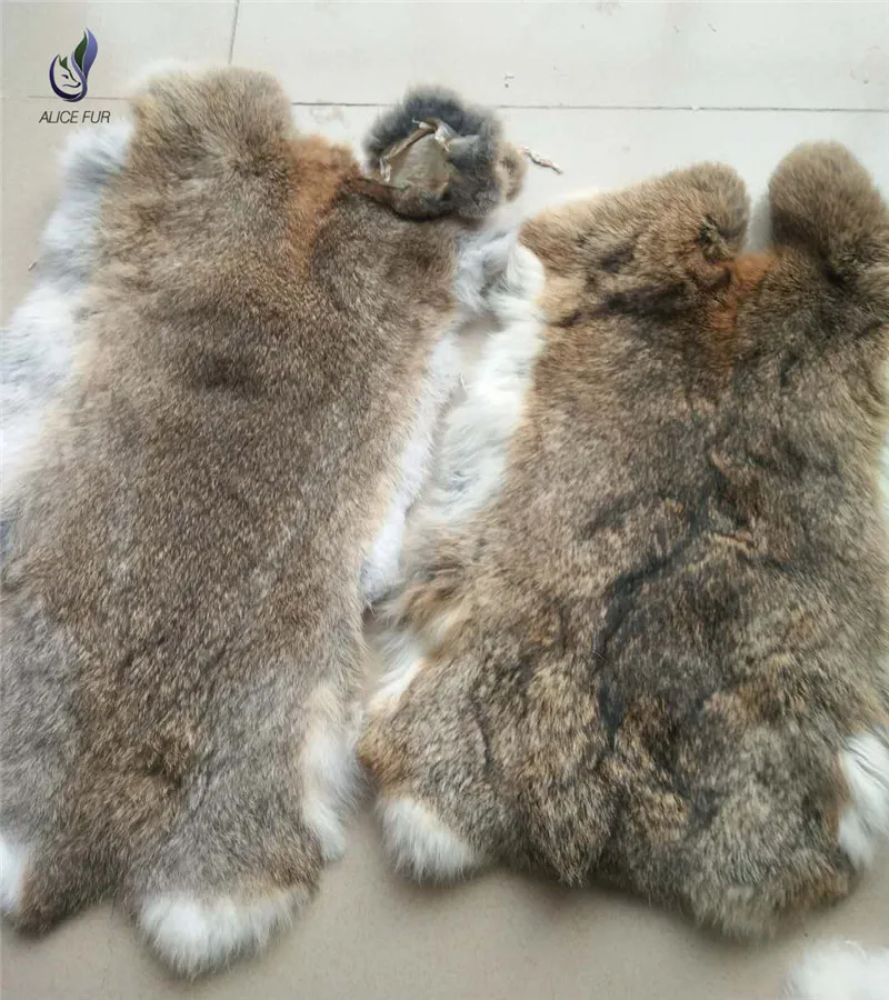 10 pcs Natural Rabbit skins real genuine Rabbit pelts For Crafts Hide DIY Sewing Fabric Fluffy