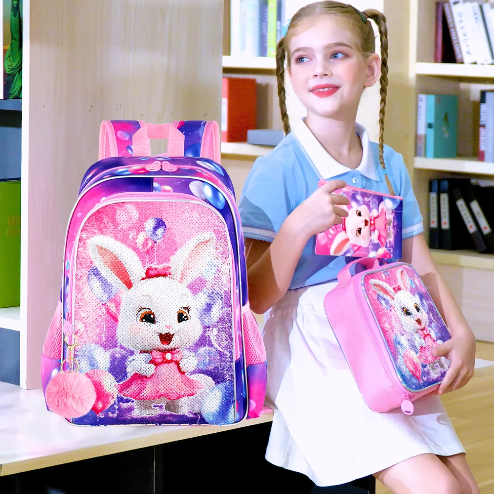 3PCS Backpacks for Girls, 16\