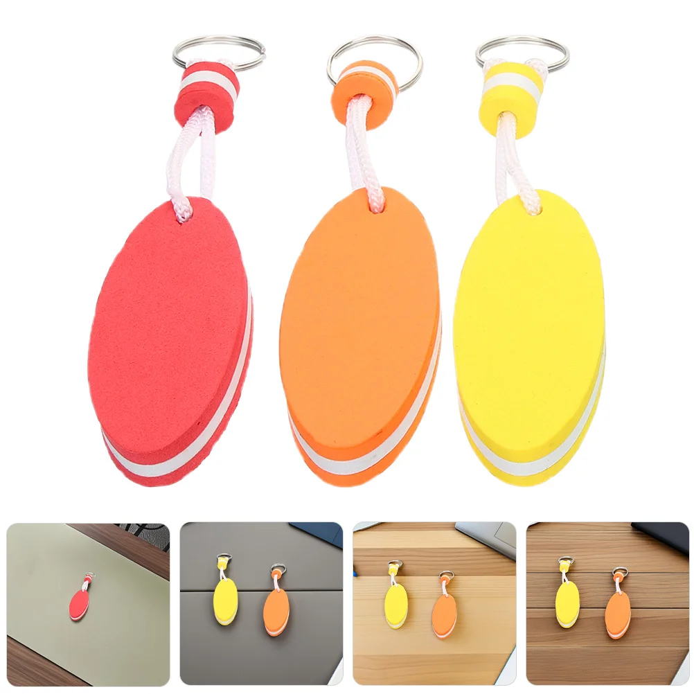 

SUPVOX 3Pcs Surfboard Keychain Floating Boat Keyring for Fishing Outdoor Gear Waterproof Key Float