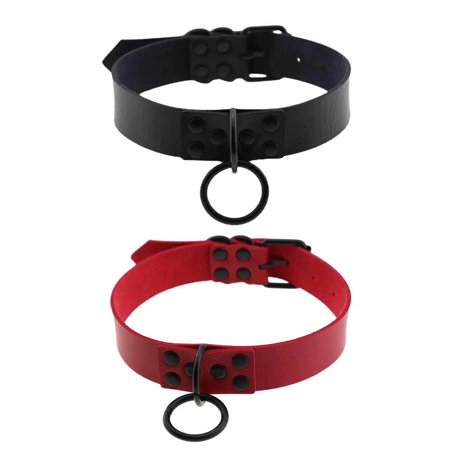 Vintage Gothic Punk Choker Goth Choker Collar PU Leather Collar Choker for Men