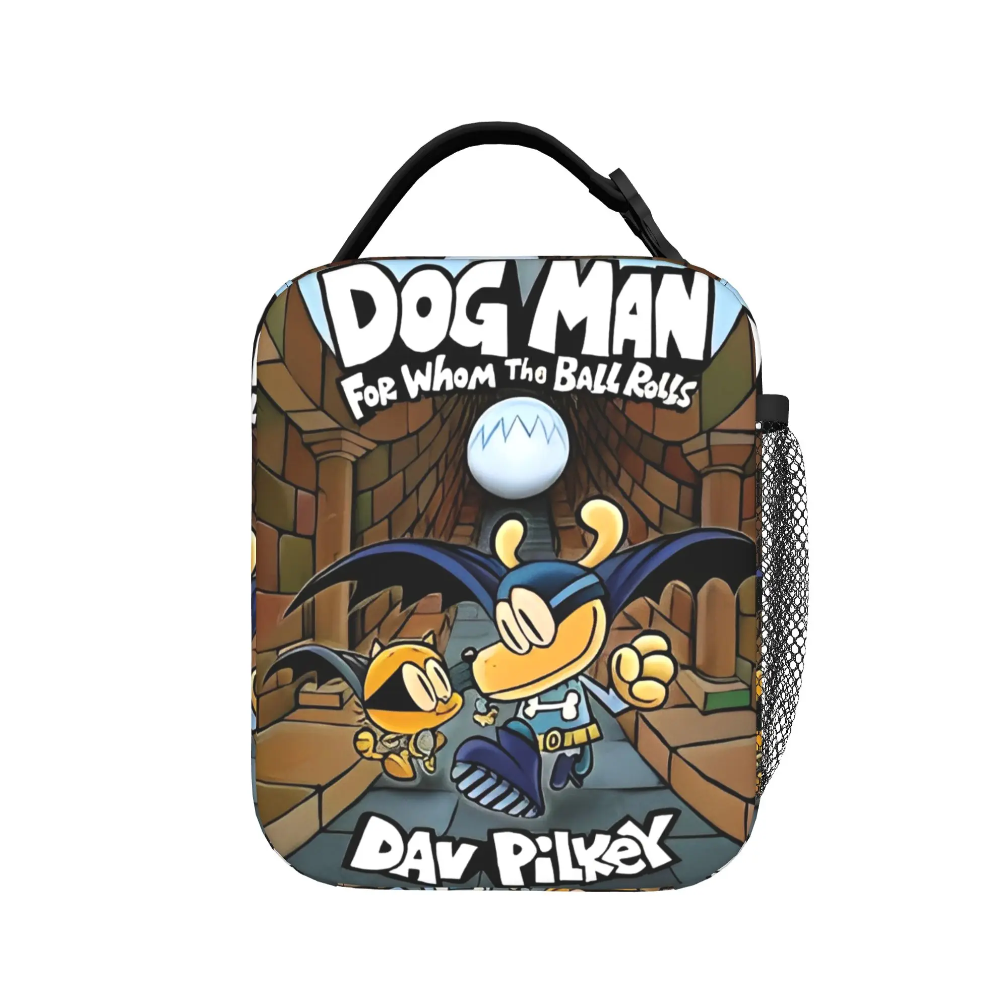 Cartoon Dogmans Petey Cat Insulated Lunch Bags Portable Anime Lunch Container Cooler Bag Tote Lunch Box Office  Travel Men Women
