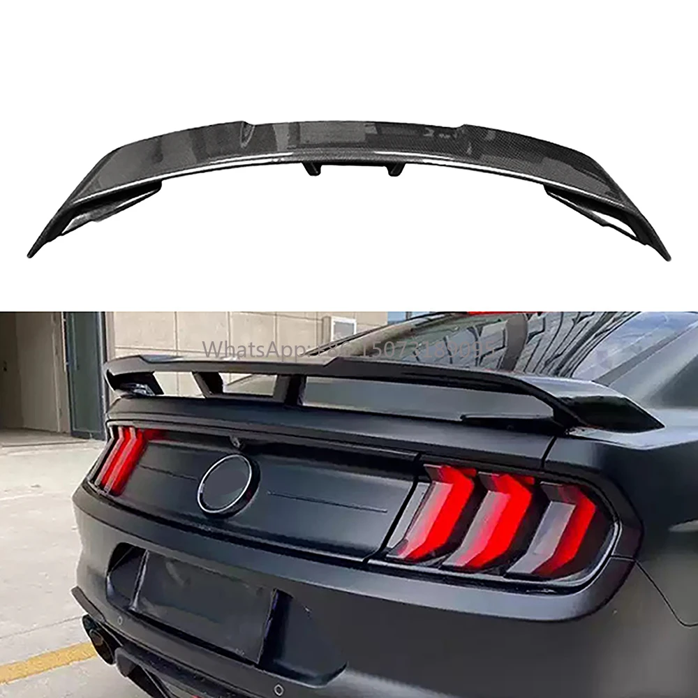 

High Quality Carbon Fiber GT350 Style Trunk Spoiler Wing for Ford Mustang 2015+ Rear Wing