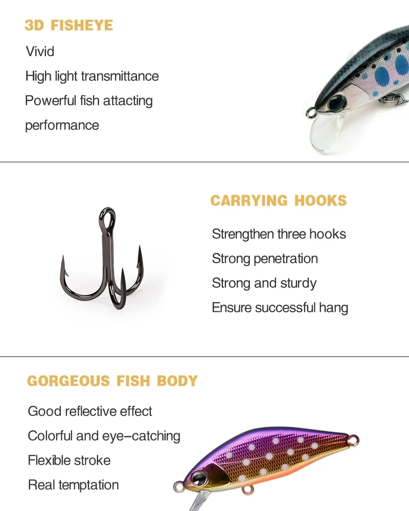 45 مللي متر 4 جرام غرق أسماك الصيد إغراء Jerkbait Wobblers الاصطناعي الطعم الثابت ل زاندر الكارب سمك السلمون المرقط Ima issen 45s Pesca اكسسوارات