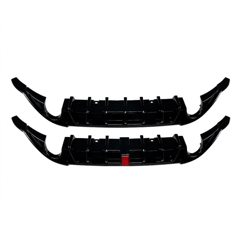 For VW Golf 7 MK7 Standard GTI GTD Hatchback 2013 2014 2015 2016 2017 Car Rear Bumper LED Diffuser Lip Splitter Lower Valance view 6