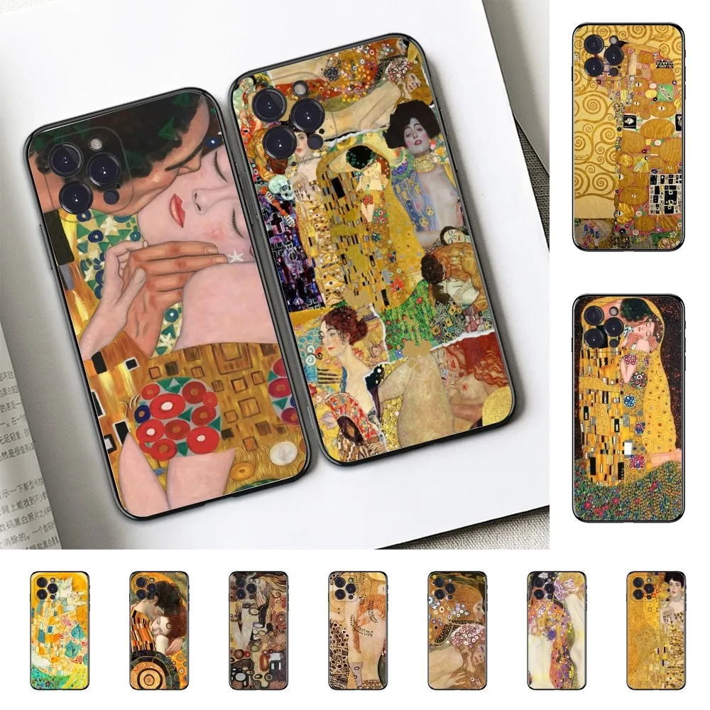 The Kiss Gustav Klimt Painting Phone Case For Redmi 5 6 7 8 9 10 plus pro 6 7 8 9 A GO K20 K30 K40 pro plus F3 Fundas