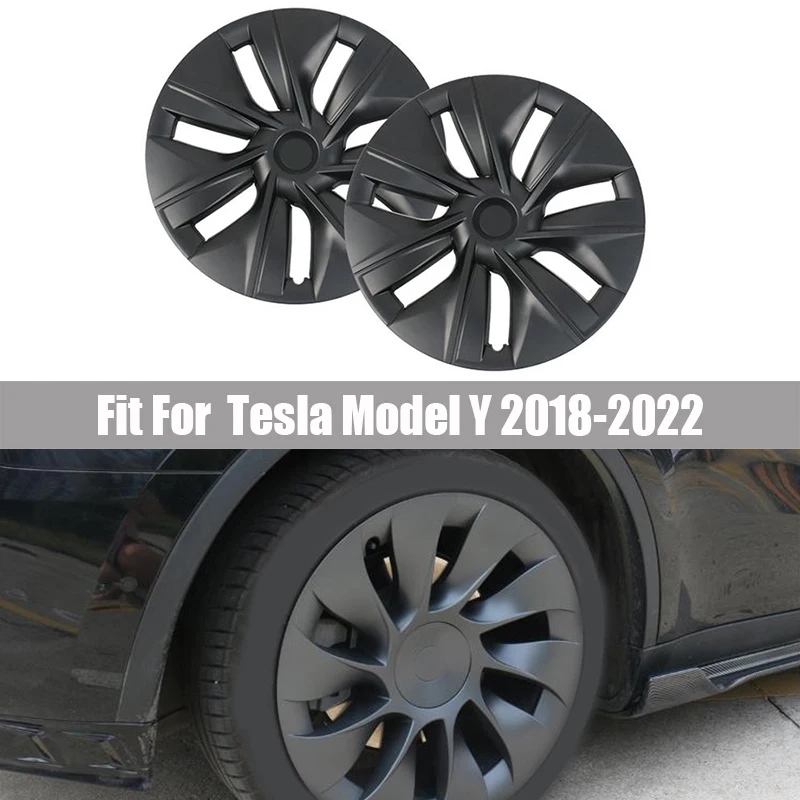 For Tesla Model Y 2019 - 2022 18 19 20 Inch Hub Cap Replacement Wheel Cap Automobile Hubcap Full Cover Accessories 4PCS