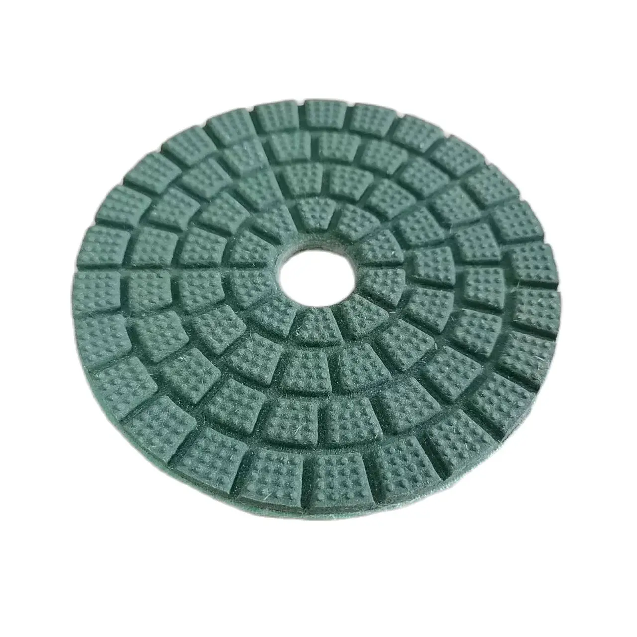 4 Inch 100mm Green Diamond Wet Buff Polishing Pad For Grinding Stone Marble Granite Of Mirror Effect Particle Polishing Pads