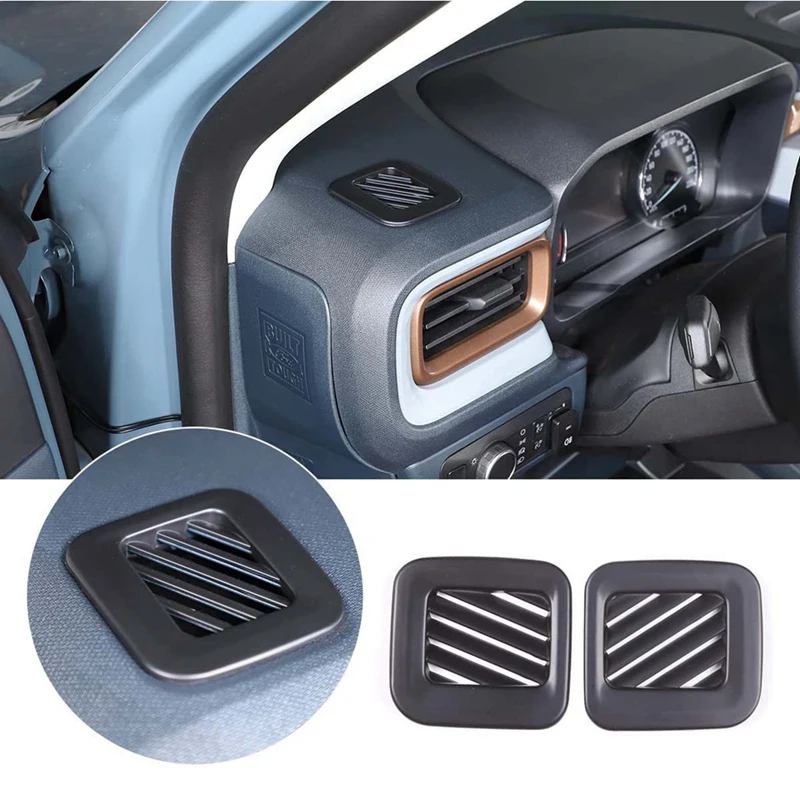 car-center-console-painel-side-air-outlet-quadro-tampa-guarnicao-para-ford-maverick-2022-2023-pecas-preto-fosco