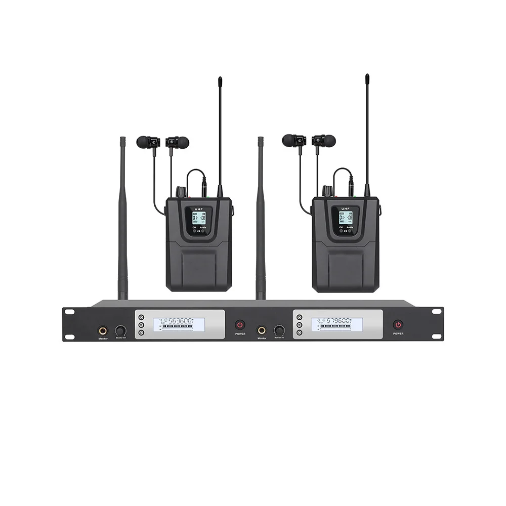 SKARIDIS SR2080 wireless stage return dual-channel mono in-ear monitoring system is suitable for singers and stage performer