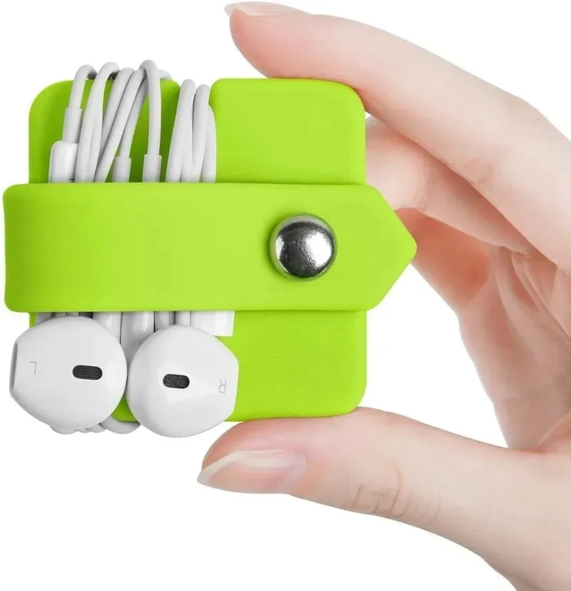 Datenkabel-Organizer, Ohrhörer-Halter, Kopfhörer-Verpackung, Kopfhörer-Organizer, Headset-Kopfhörer-Aufwicklung, Kabel-Manager, Kabelwickler – Detail 7