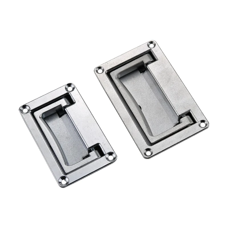 Picture 4: 3pcs Zinc Alloy Embedded Folding Door Handles for Industrial Equipment Boxes and Electrical Cabinets Design