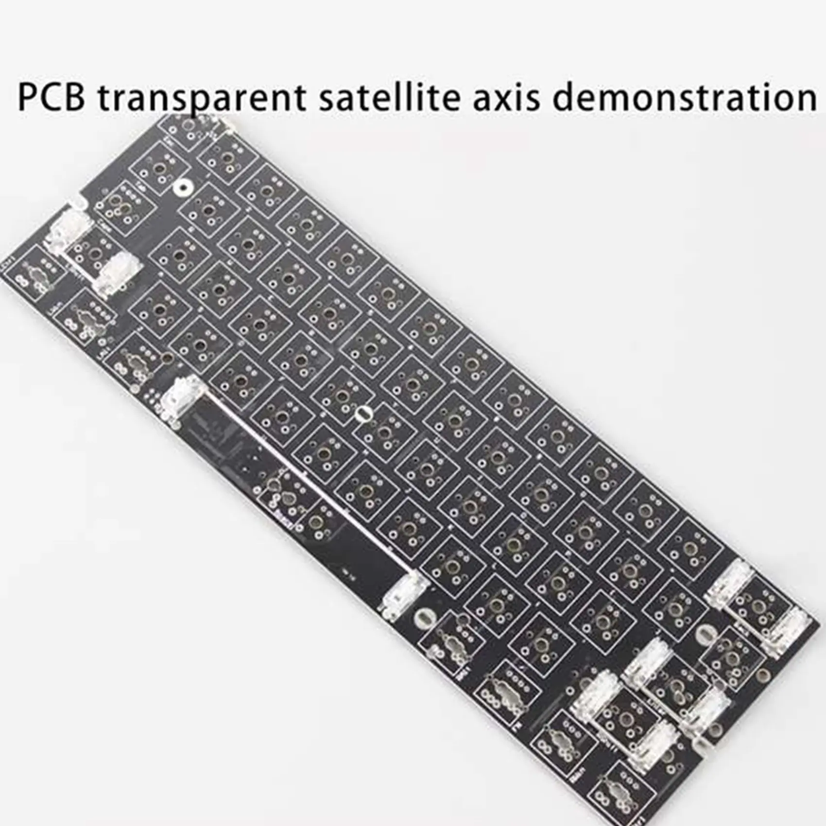 N35R-2X Mechanical Keyboard Cherry Mx Switch Pcb Mounted Cherry Stabilizer Clear Transparent Case