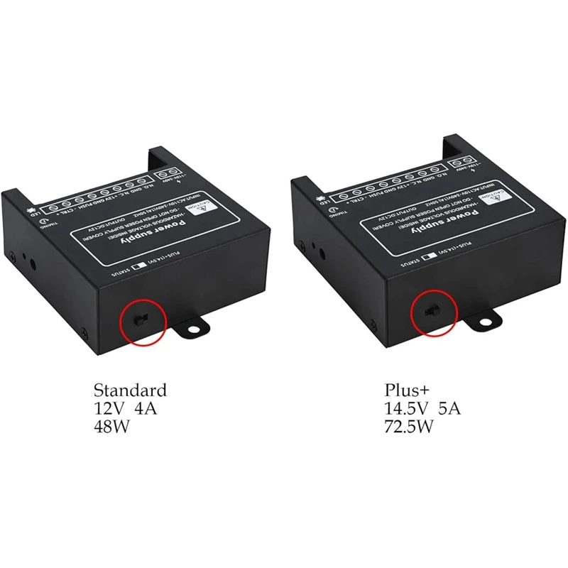 وحدة تحكم امدادات الطاقة لنظام الوصول إلى الباب ، الاتصال الداخلي قفل كهربائي ، إدخال الكاميرا 110 فولت-240 فولت ، التيار المتناوب إلى الإخراج ، 12 فولت ، تيار مستمر ، 4A ، سهلة التركيب