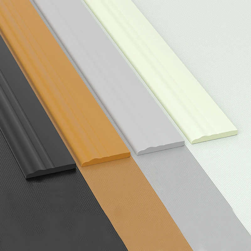 2M Soft Skirting Board Self-Adhesive Wall Sticker Kindergarten Wall Corner Floor Line Renovation Ugly Decoration Strip
