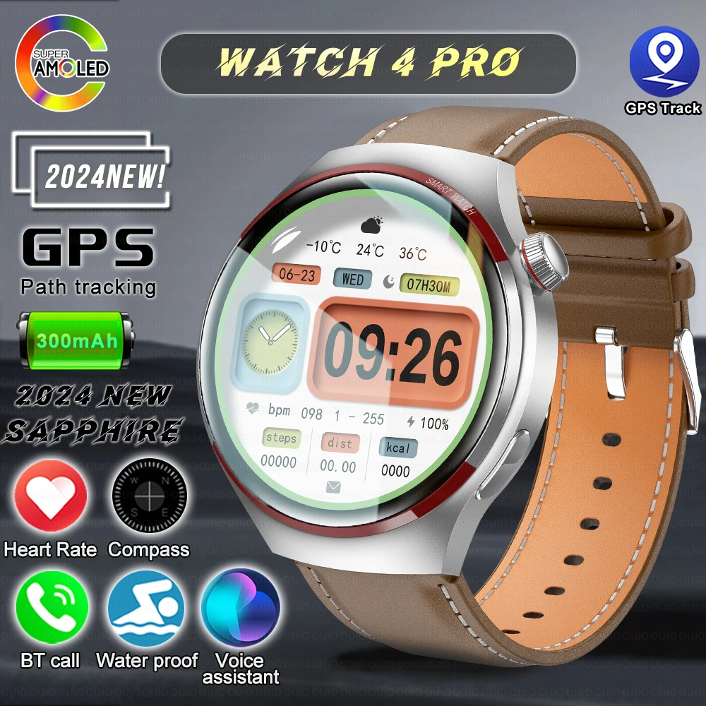 Nowy oryginalny zegarek dla Huawei Watch 4 Pro Max męski Smartwatch 1.53 calowy 360*360 ekran HD Bluetooth Call NFC GPS sport Smartwatch Men