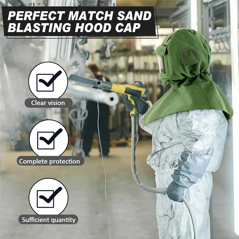 แผ่นปิดหน้าแบบถอดได้สำหรับงานพ่นทราย 10 ชิ้น ทำจากพลาสติก PC สำหรับงานพ่นสี ปัดฝุ่น และขัด