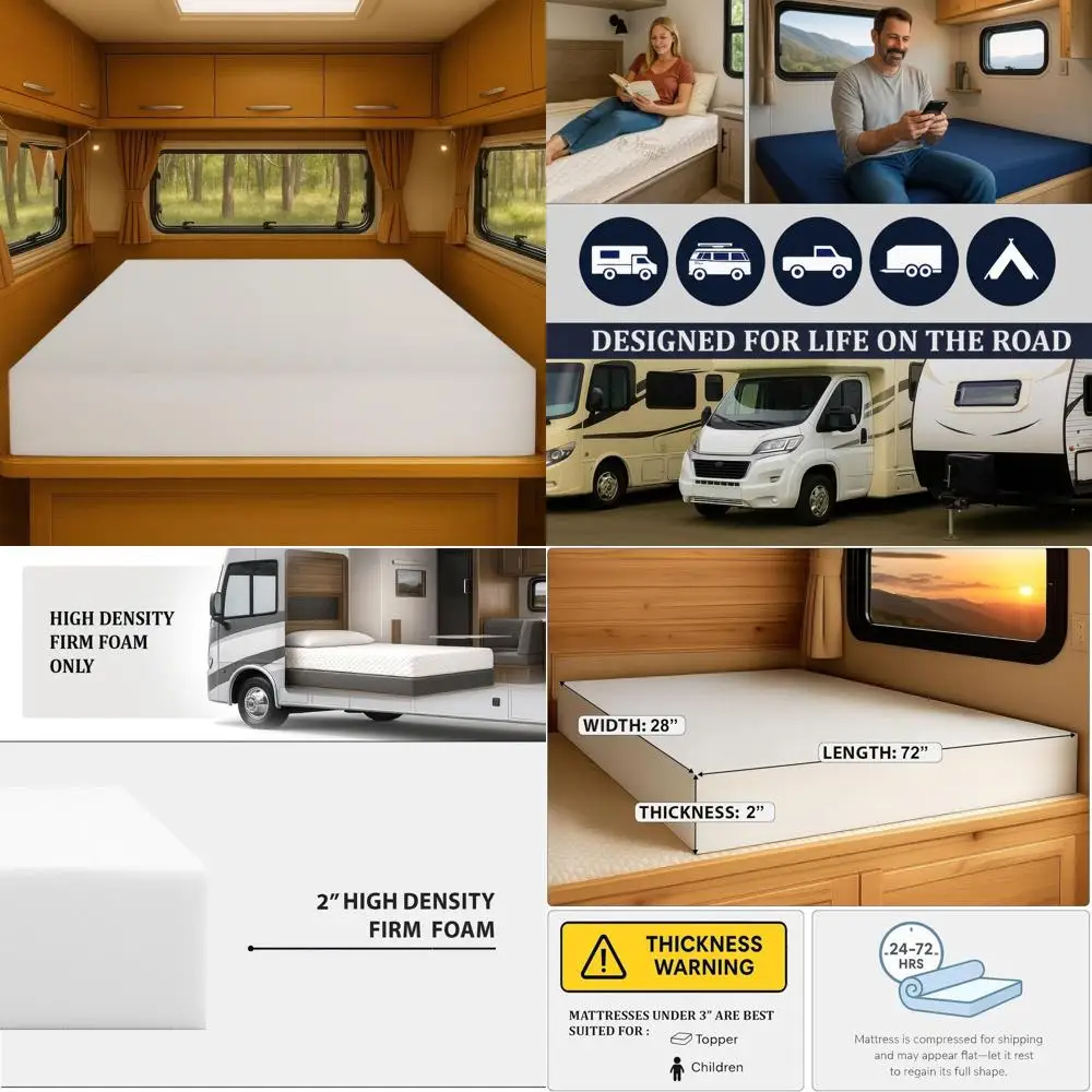 

Наматрасник высокой плотности 28x72 дюйма, сделанный из США, удобный, сертифицированный сертифицированный в США, без чехла