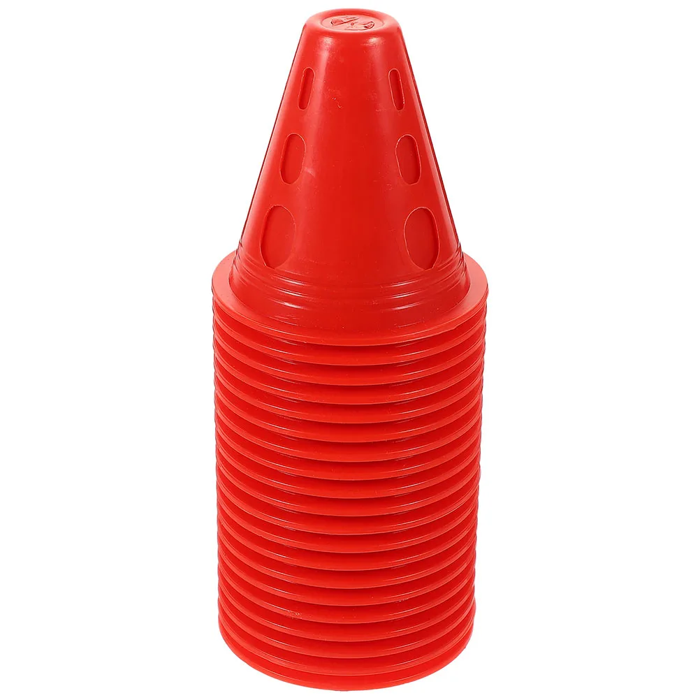 

40 Pcs Training Aids Windproof Roller Ski Pile Sports Cones with Number Plastic Exercise for Agility