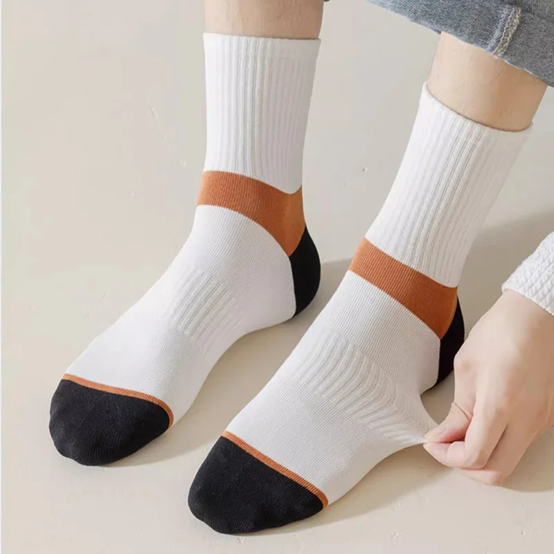 6 Paar atmungsaktive Baumwollsocken für Herren, Sportsocken, Herbst-Winter-Socken, schweißabsorbierend, geruchshemmend, Business-Socken, hohe Qualität – Detail 10