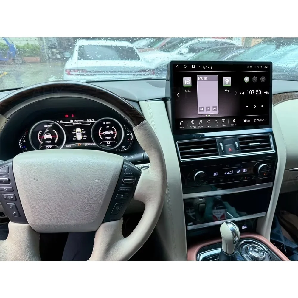 Radio Android 2 Din para Auto, Receptor Estéreo, Reproductor Multimedia para Nissan Armada Patrol QX80 QX56 Royale SL Y62 2010-2020