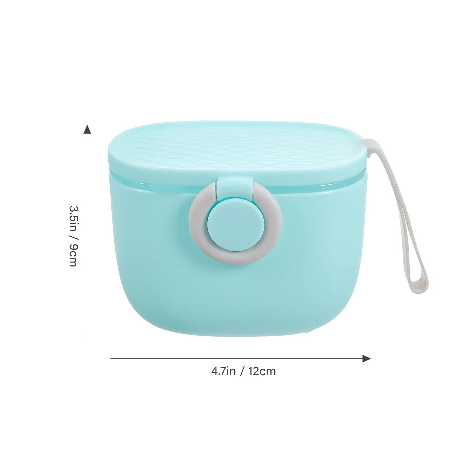 1Pcs Portable Milk Powder Box Baby Food Storage Container Sealed Milk Storage Box Moisture-Proof Snack Formula Dispenser Blue
