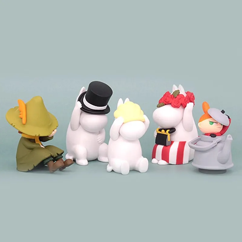 TOMY Original Gashapon Hide Seek ムーミン Anime Figure Toys For Kids Gift Collectible Model Ornaments