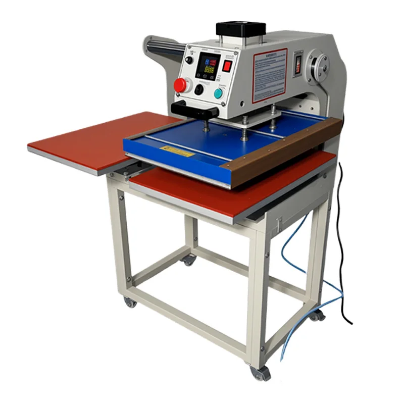 Semi-Automatic Pneumatic up and Down Heat Press Machine for Promotional Gifts Tote Bag Cap Mouse Pad Leather Logo Printing New