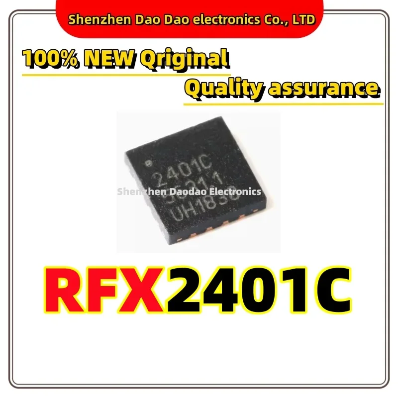 

10Pcs 2401C RFX2401C QFN-16 2.4GHz ZigBee/ISM wireless transceiver chip IC New original