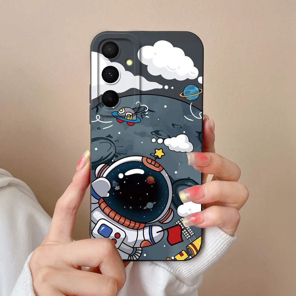 For Samsung Galaxy A55 Cases Lovely Cat Liquid Silicone Durable Fashion Simplicity Back Cover For Samsung A55 A 55 Coque Funda image 4