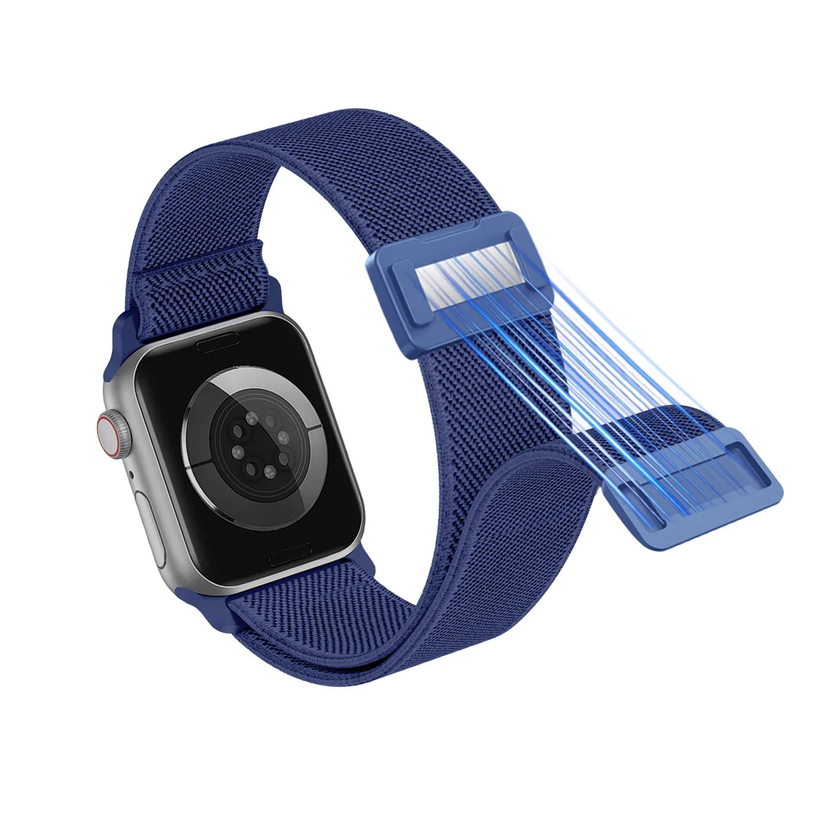 Magnetic Nylon Strap  For Apple Watch38mm 41mm 42mm 45mm 46mm 49mm Elastic Woman Man Wristband For iwatch Series11 10 9 8 7 6 4