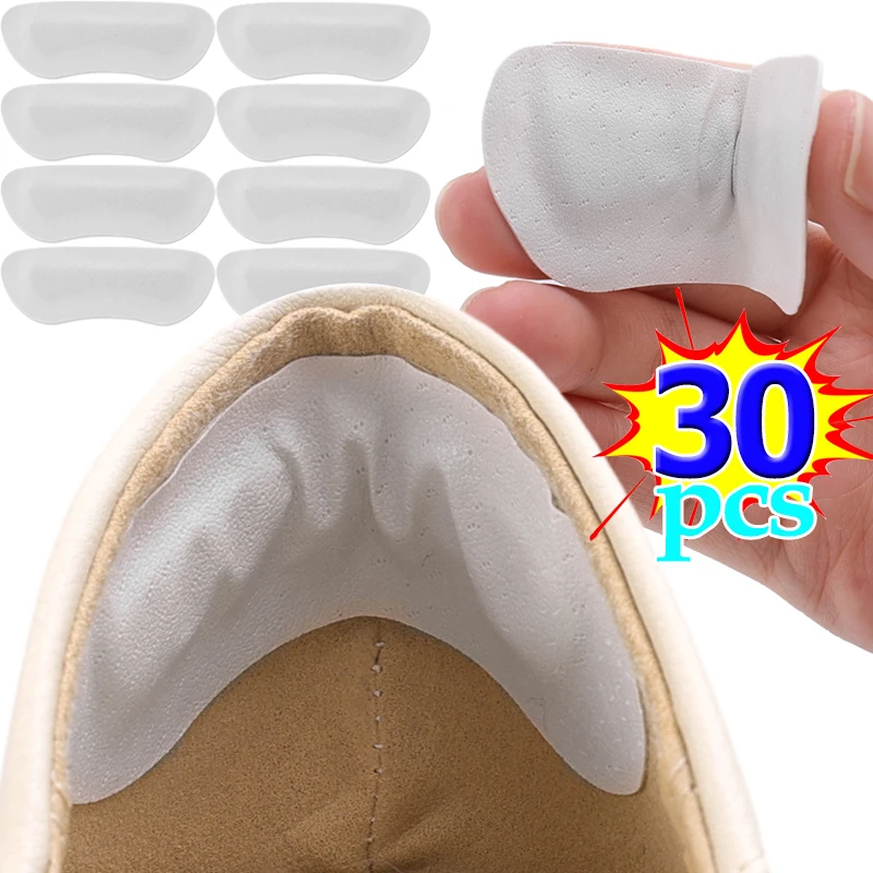 

PU Leather Heel Insoles Patch Lady Pain Relief Anti-wear Cushion Pads Feet Care Heel Protector Adhesive Back Sticker Shoe Insert