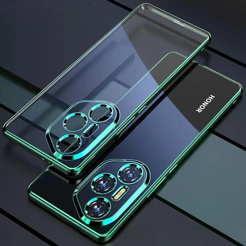 Ультратонкий силиконовый чехол из ТПУ для Honor 400 Pro 5G, прозрачный противоударный чехол с гальваническим покрытием для Honor 400 Smart
