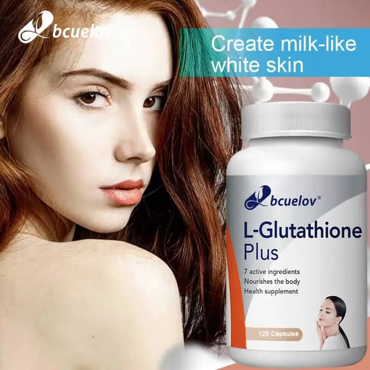 L-Glutathione Skin Brightening Supplement - Natural Antioxidant, Supports Healthy Skin, Strengthens Liver, 120 Capsules