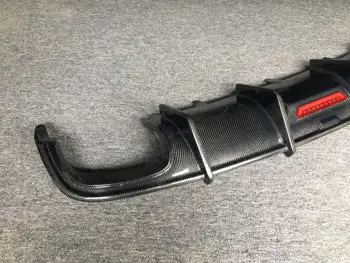 適用於A6 Sline S6 C7 C7.5 2013-2020的碳纖維後擴散器唇擾流板,不適用於A6基本車型,後保險桿唇擾流板 8 best sales 奧迪A6 C7車身套件 - №6