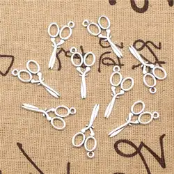 Jewelry Wholesale Jewelry Antiqu Charms Scissors Antique Silver Color Couple Pendants 18x29mm 10pcs