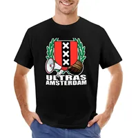 Ultras Amsterdam T-Shirt Boys White T Shirts Blank T Shirts Hippie Clothes Men's Cotton T-Shirt