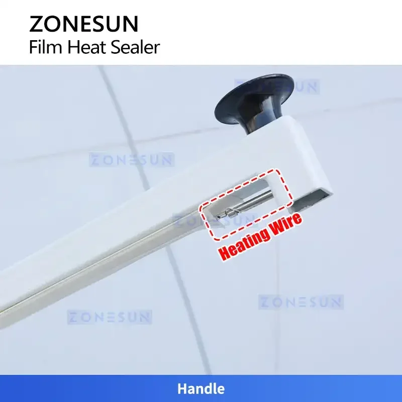 ZONESUN ZS-MSCS3 Manual Shrink Wrap Sealer with Hot Cutting System for PVC PE POF Film Packaging Machine