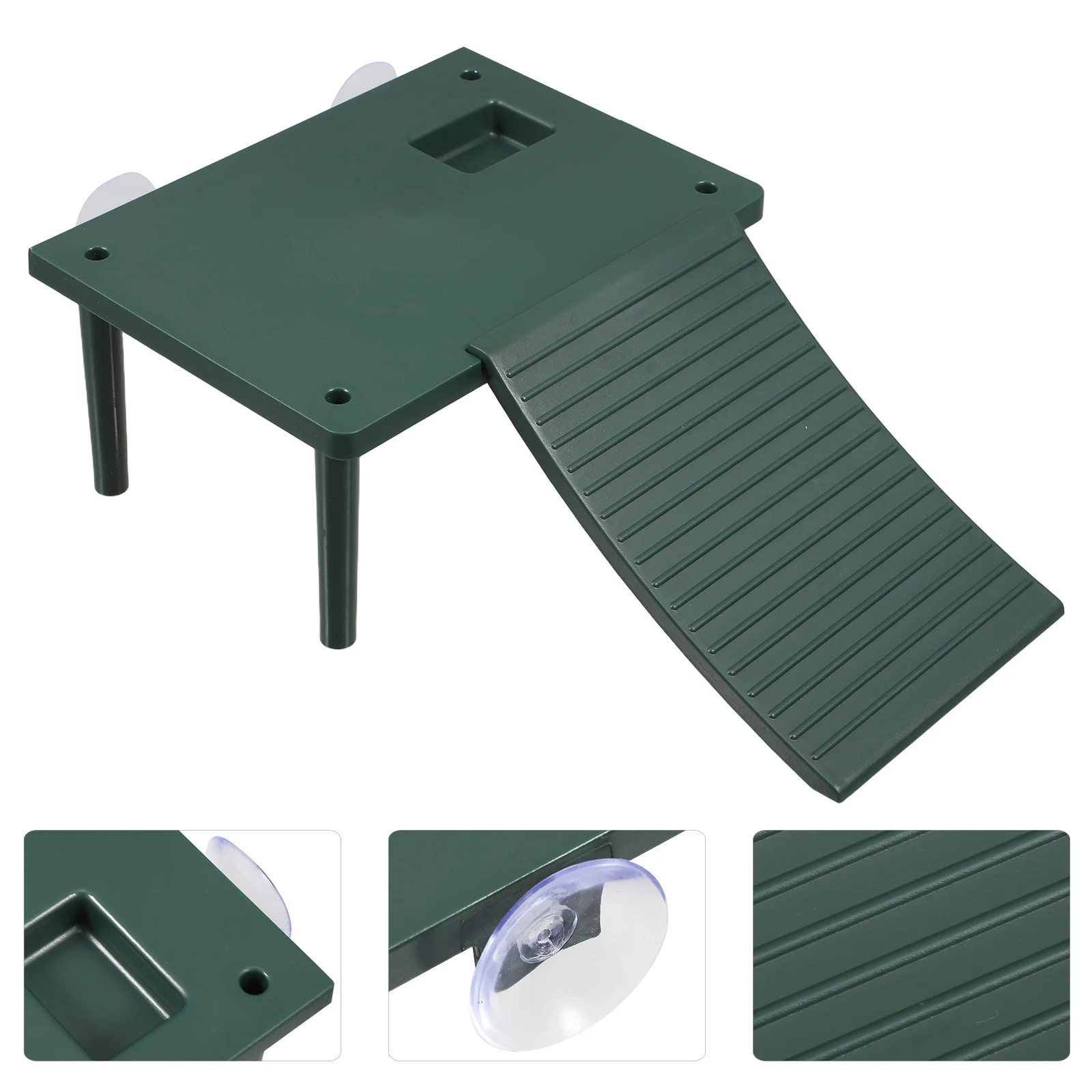 

Turtle Basking Platform Large Floating Dock For Aquatic Turtles Reptile Climbing Ramp Sun Terrace With Suction Cups Aquarium