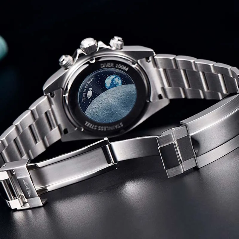 2025 جديد PINDU تصميم الرجال الساعات ساعة كوارتز للرجال سرعة الرياضة كرونوغراف الياقوت VK64 ساعة المعصم Reloj Hombre