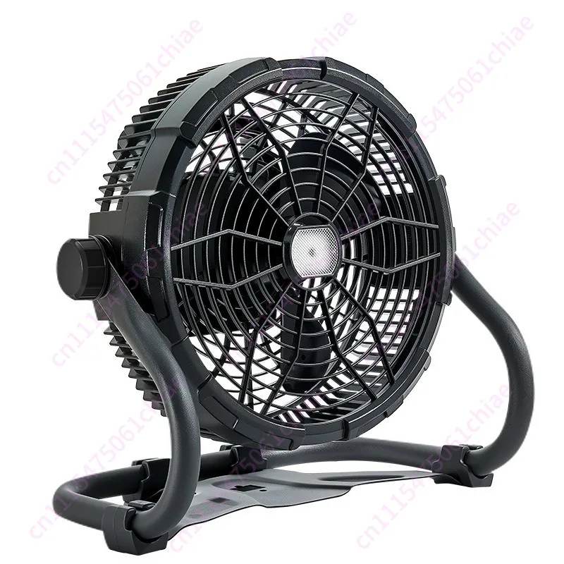 Outdoor mobile camping fan, lighting, waterproof, long-lasting stepless speed control, night fishing and camping