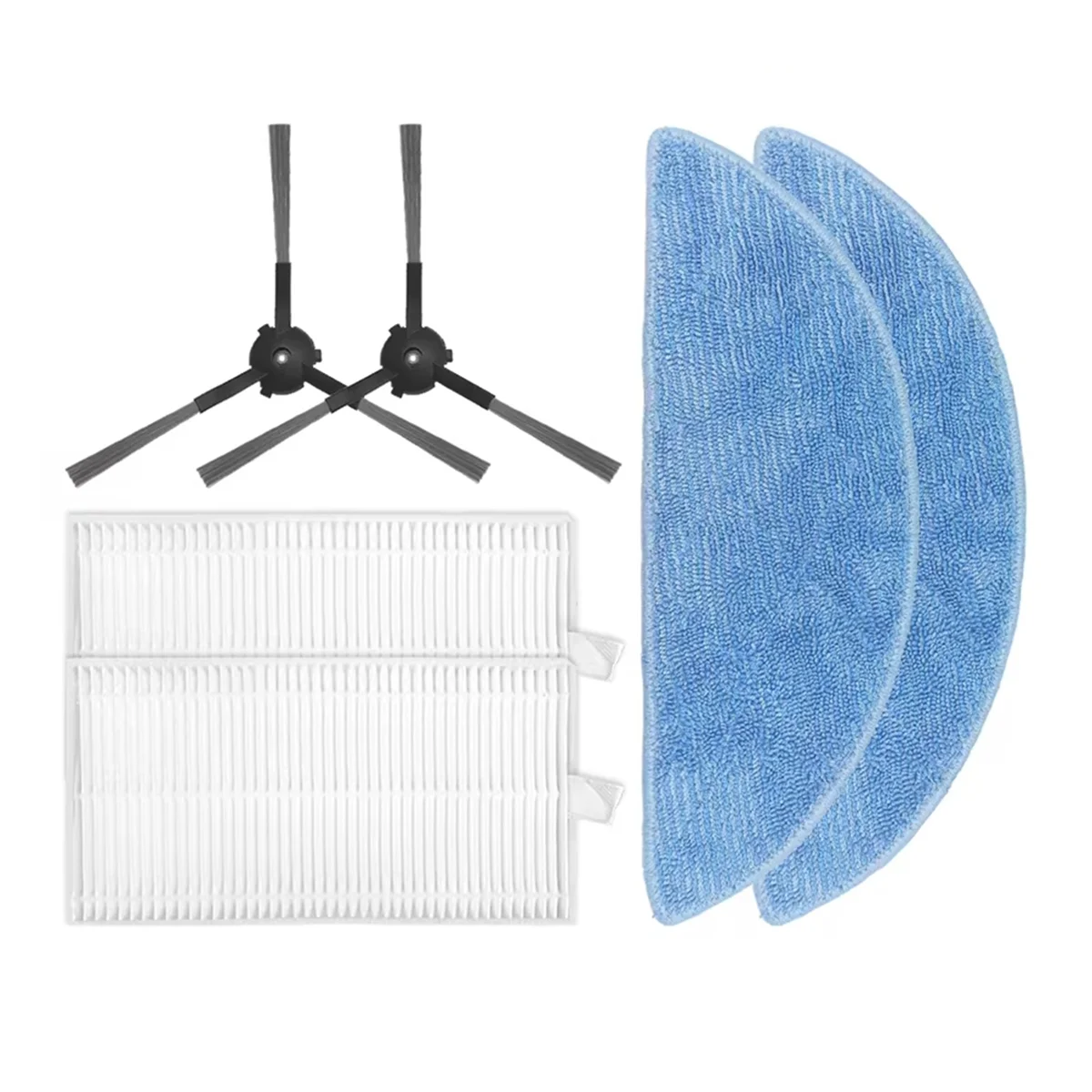 HEPAロボット掃除機,HEPAフィルター,サイドブラシ,部品アクセサリー,ecovacs,yeedi,y1 pro,y1 pro plus