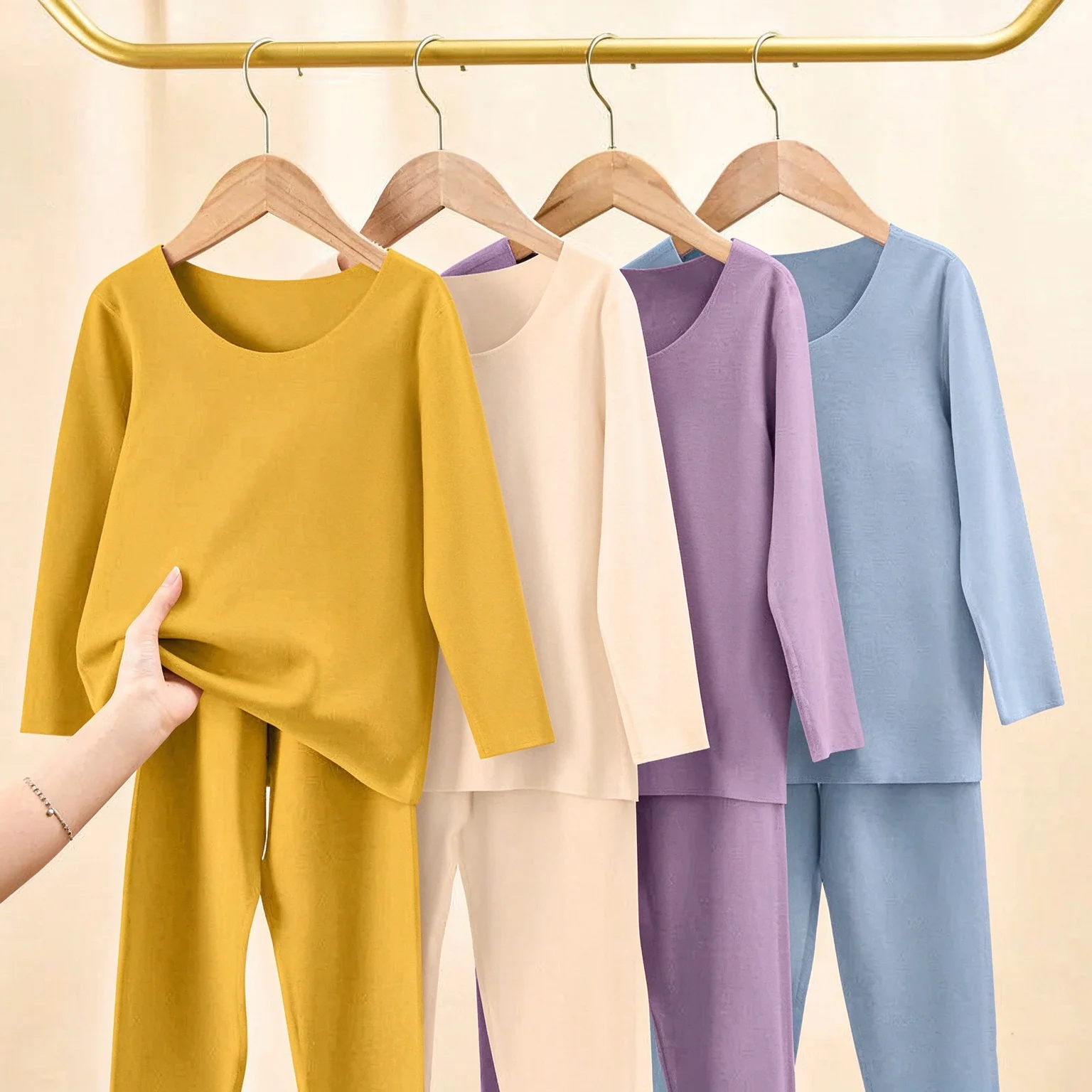 2piece Autumn Winter Children's Thermal Underwear Suit Boys Girls Warm Clothes And Trousers Set Toddler Kids Pajamas Loungewear