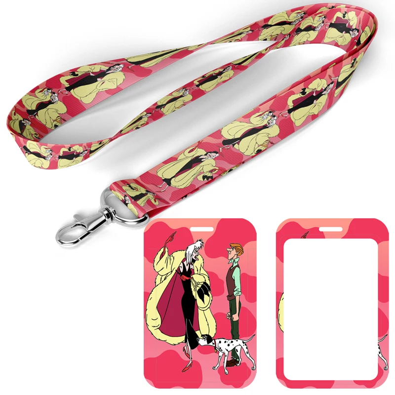 A3559 Cartoon Cruella Lanyard for Key Neck Strap ID Badge Holder Keychain Key Holder Hang Rope Keyrings Accessories Gift