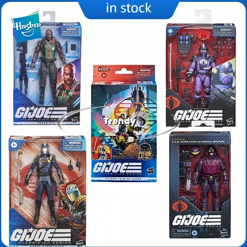 

Original Hasbro GIJOE CLASSIFIED SERIES COBRA COMMANDER ROADBLOCK PYTHON CRIMSON GUARD COBRATECHNO-VIPER 6-inch 1/12