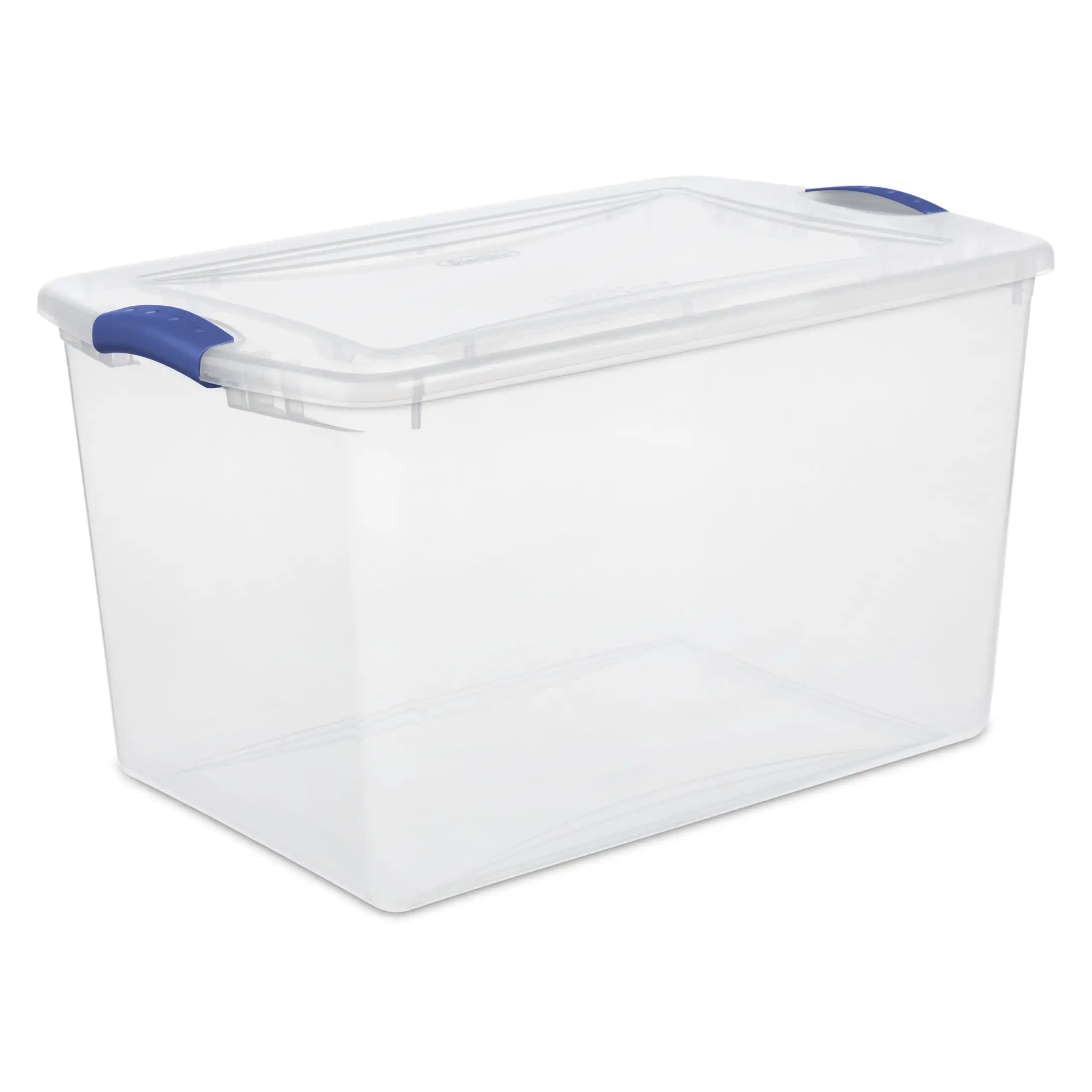 

Large Storage Bin, 66 Quart Clear Plastic Storage Container with Latch Lid caixa organizadora