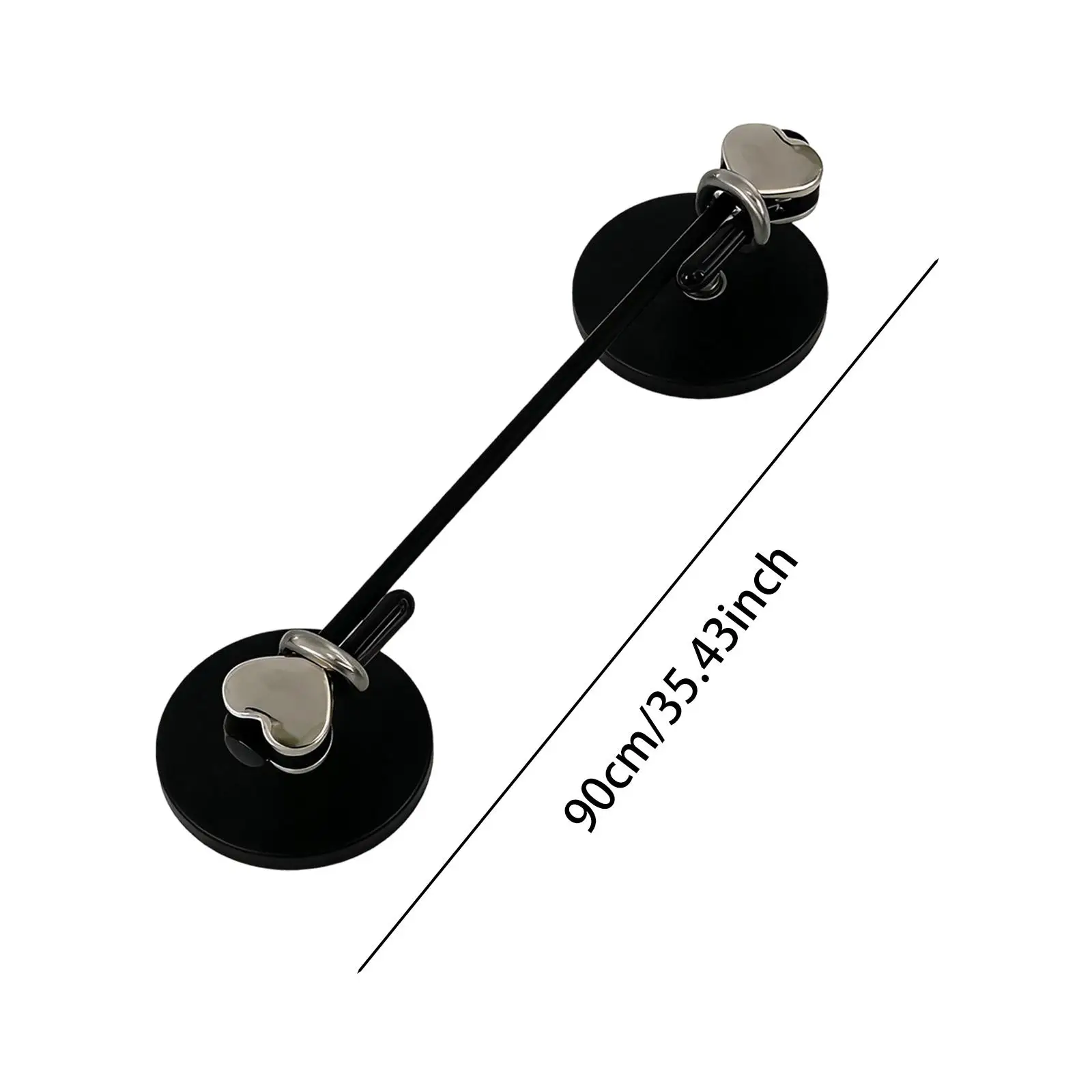 Curtain Bungee Cord Rod Black Metal Extendable Shower Rail Magnetic Curtain Accessory for Steel Doors