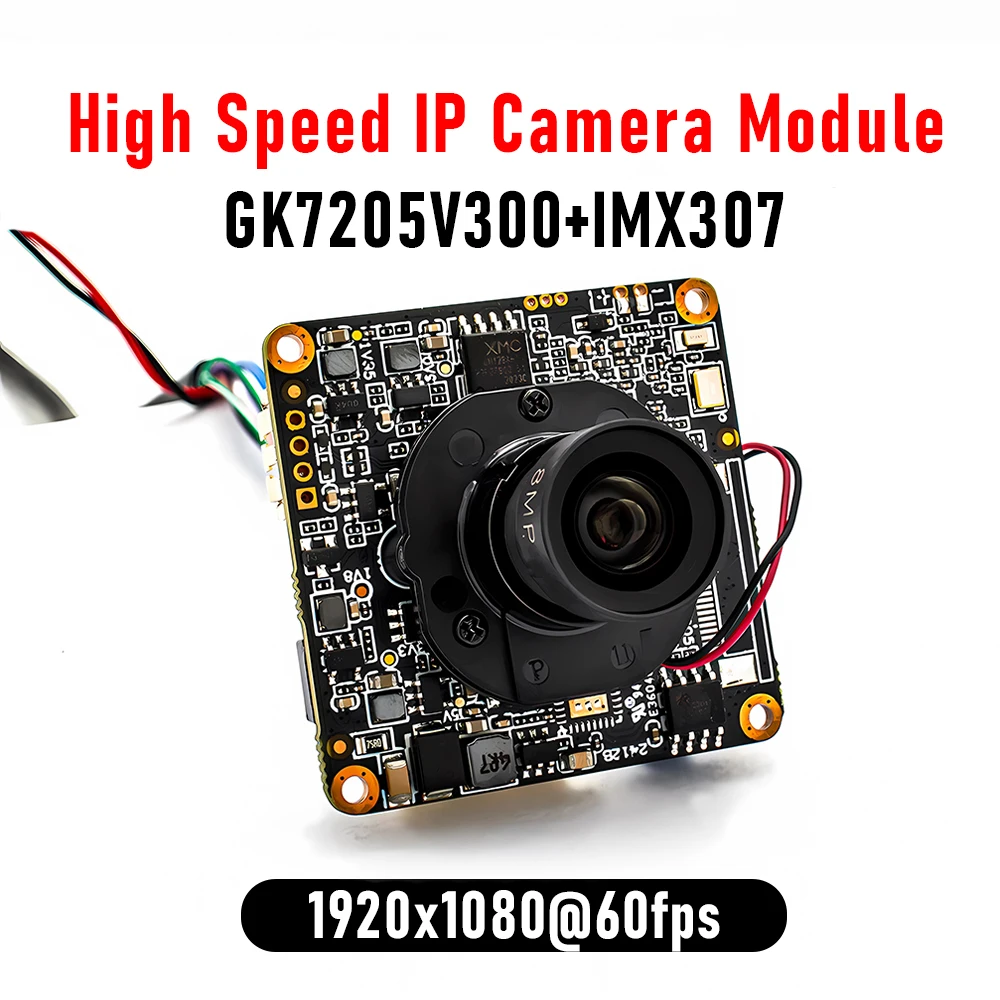 

1080P60FPS IP Camera M12 Mount Lens IR-CUT Module IMX307 CMOS Low Light POE Onvif RTSP For Security CCTV Machine Vision Projects